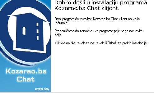 Kozarac.ba Chat aplikacija